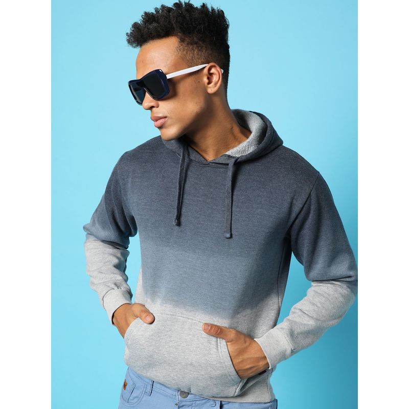 Campus Sutra Colourblock Hoodie with Kangaroo Pocket (M)