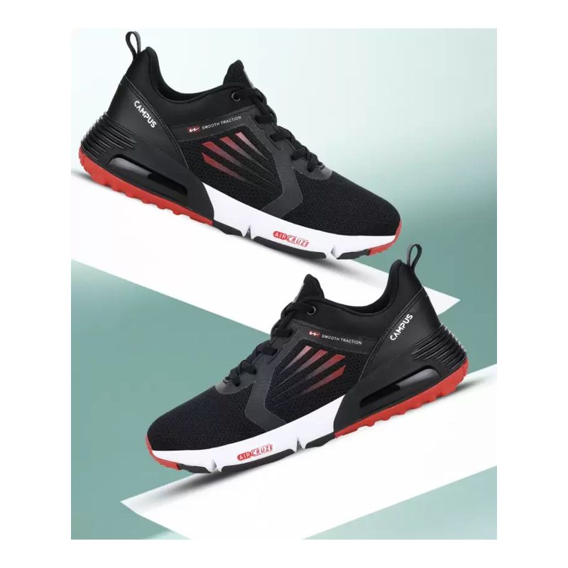 Campus Tormentor Black Running Shoes (UK 8)