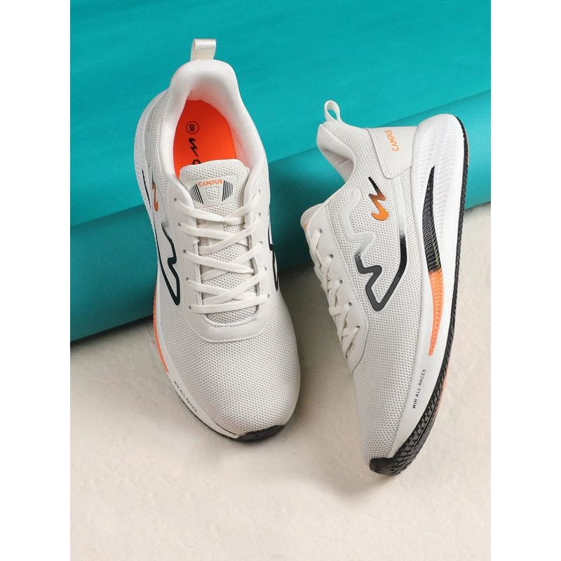 Campus Rake Off White Men Running Shoes (UK 10)