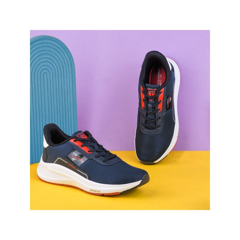 Campus Mens Rollz Blue-Red Running Shoes (UK 6)