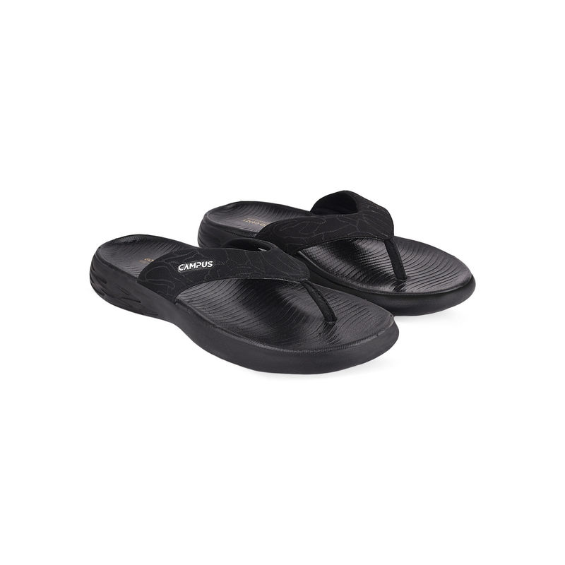 Campus Sl-401 Black Mens Flip Flops (UK 7)