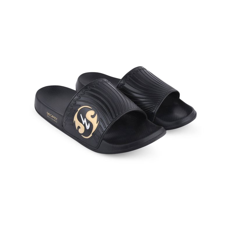 Campus SL-430 Black Men Sliders (UK 8)