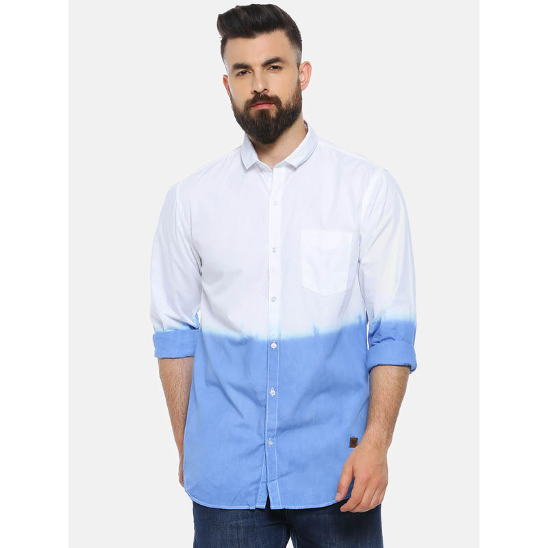 CAHOOT Men Solid Casual White Shirt (S)