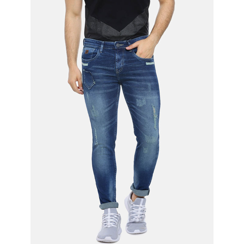 Campus Sutra Men Regular Stylish Blue Jeans (34)