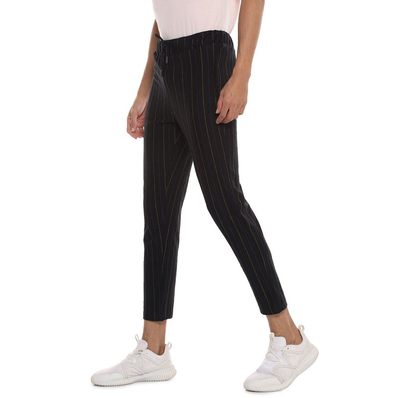 Campus Sutra Striped Stylish Casual & Evening Track pant (S) (S)