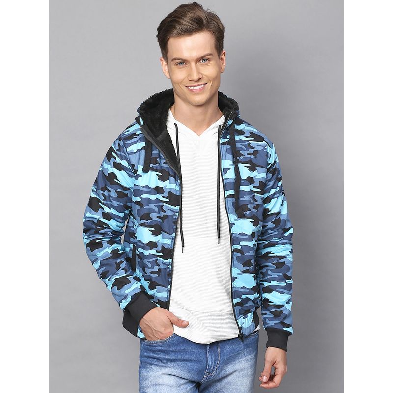 Campus Sutra Men Camouflage Full Sleeve Stylish Windcheater Jacket (S)
