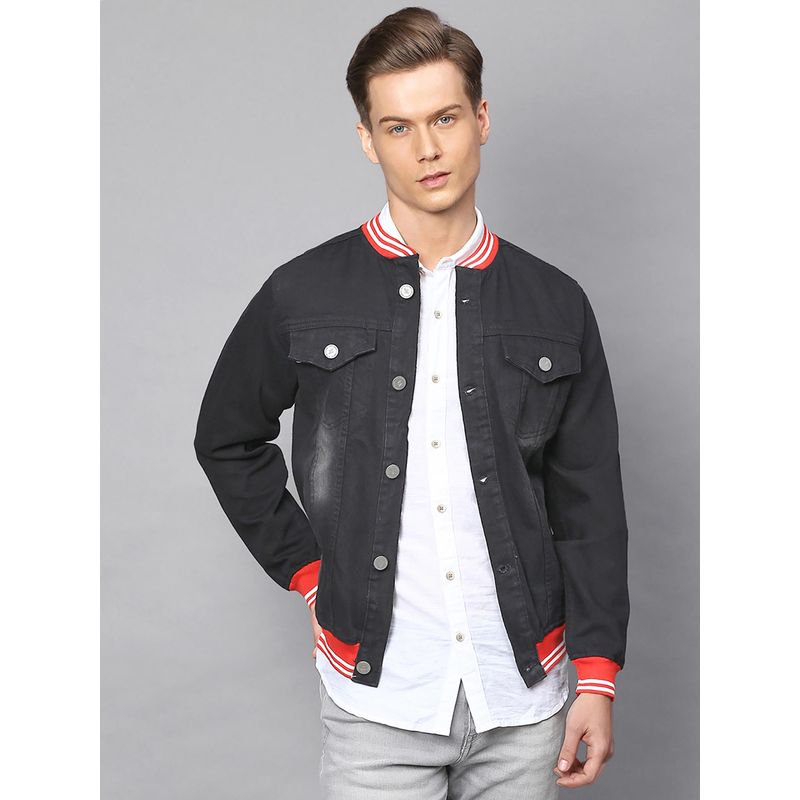 Campus Sutra Men Solid Full Sleeve Stylish Casual Denim Jacket (XL)