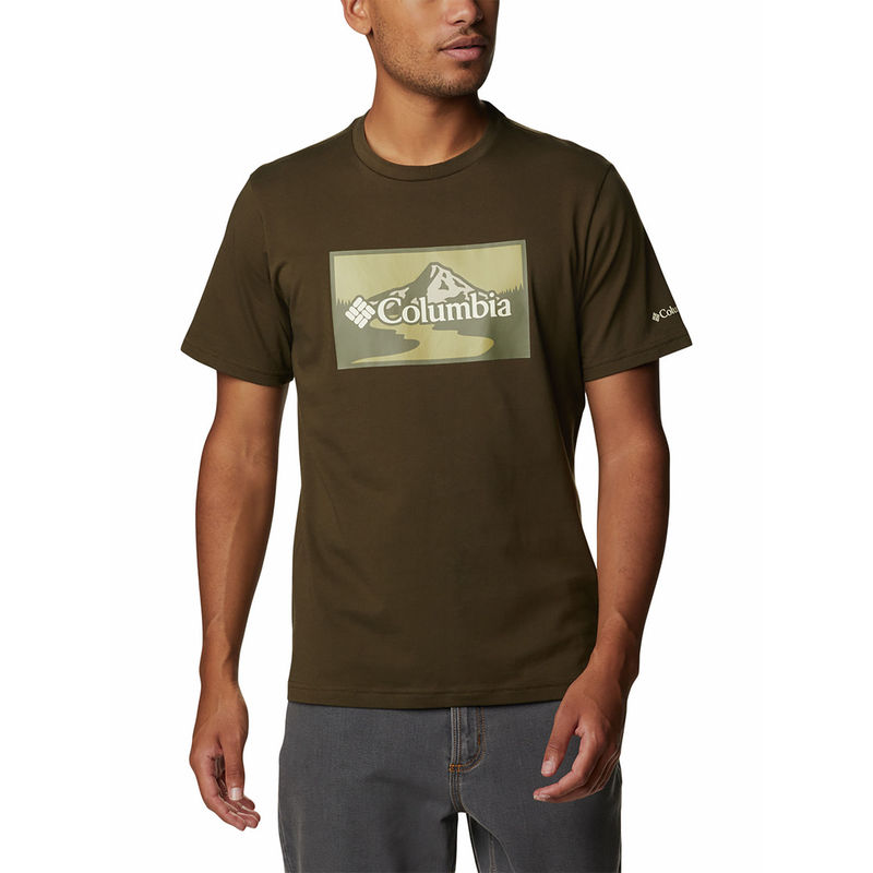 Columbia Mens Green Path Lake Graphic II Tshirt (S)