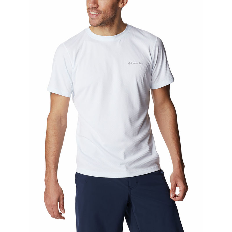 Columbia Mens White Omni-Freeze Zero Rules Short Sleeve Tshirt (S)