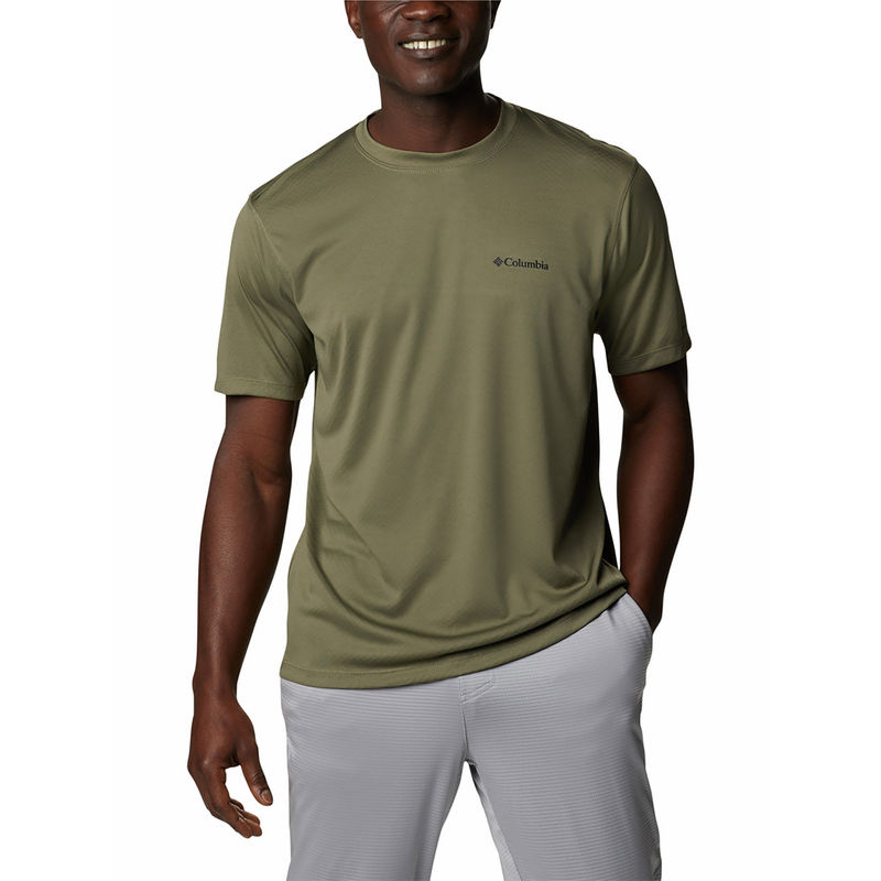 Columbia Mens Green Omni-Freeze Zero Rules Short Sleeve Tshirt (S)
