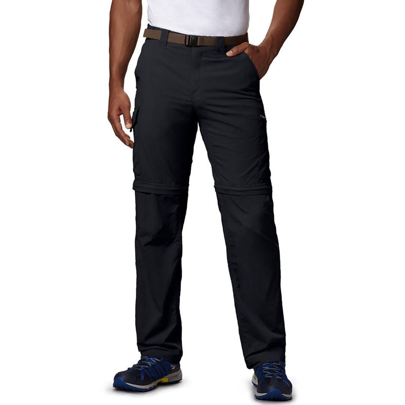 Columbia Mens Black Omni-Wick Silver Ridge Convertible Pant (40)