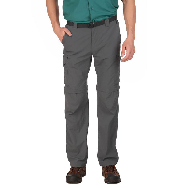 Columbia Mens Grey Omni-Wick Silver Ridge Convertible Pant (42)