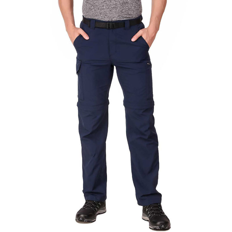 Columbia Mens Navy Omni-Wick Silver Ridge Convertible Pant (42)