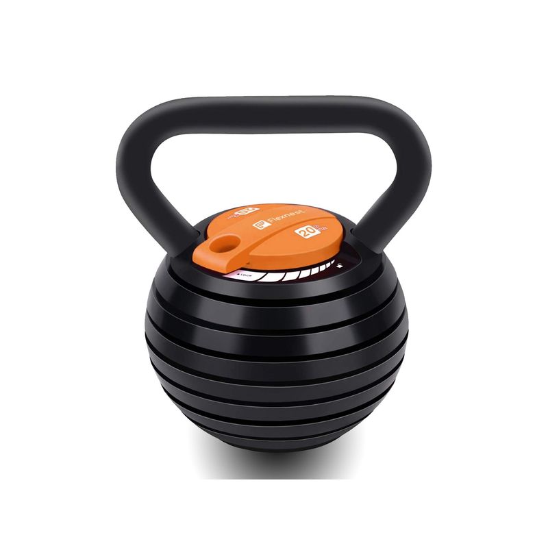 Flexnest The Flexikettle 7-in-1 Adjustable 20lbs Kettlebells- Home Workouts - German Designed(20 Lb)