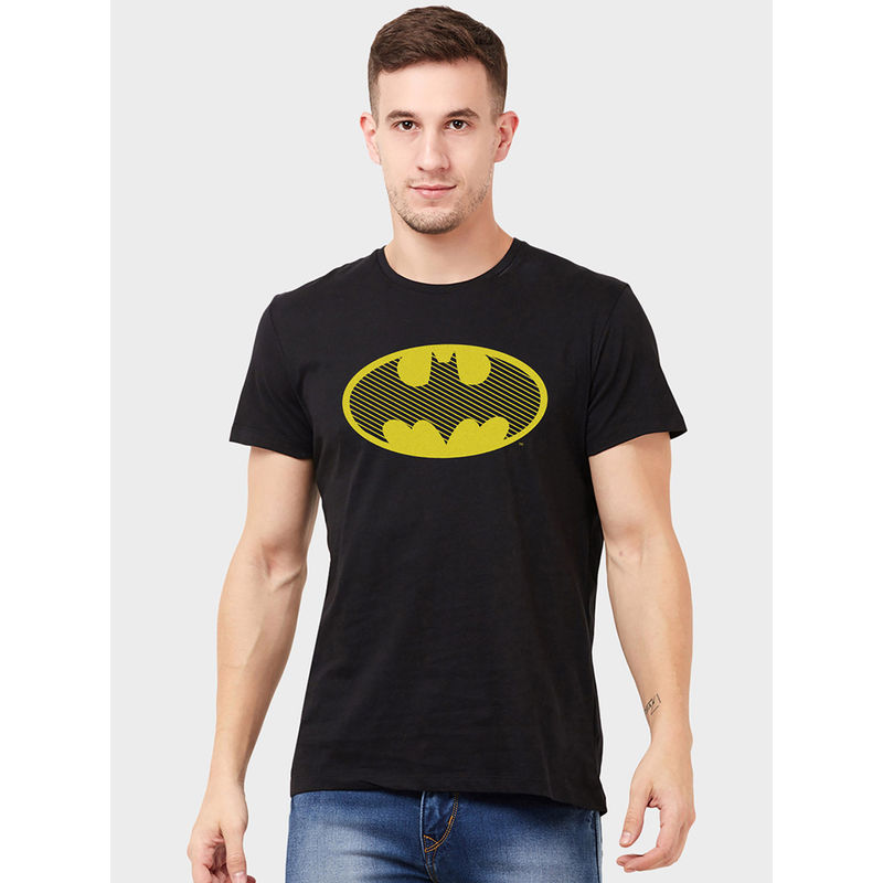 Free Authority Batman Printed Black Tshirt for Men (S)