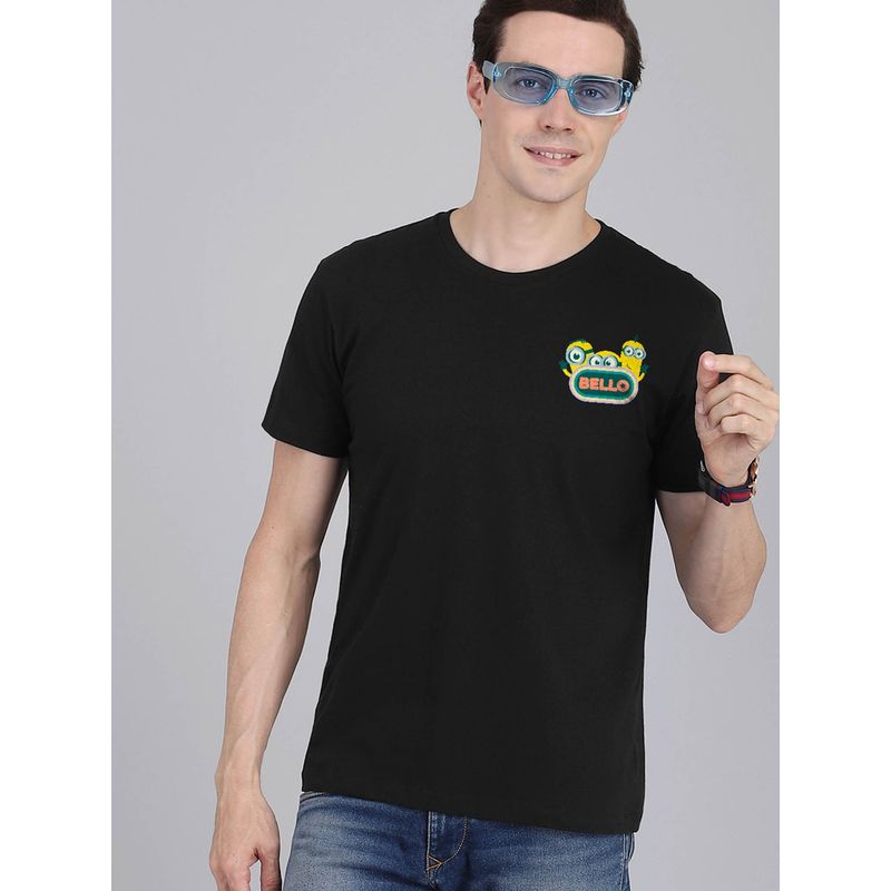 Free Authority Minion 2 Printed T-Shirt For Men (L)