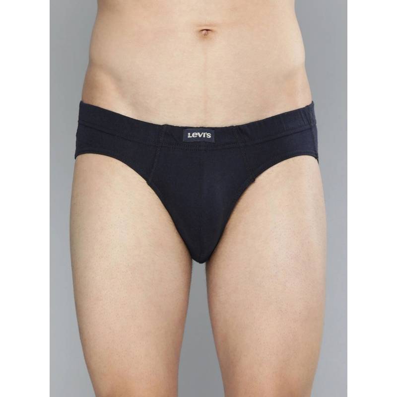 Levi's Men Cotton 100 Ca Snug Fit Innerelastic Solid Comfort Brief Blue (L)