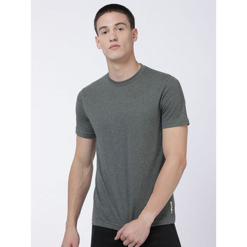 Levi's Men Ultra-Soft Cotton 300 Ls Classic Round Neck T-Shirt Grey (XL)