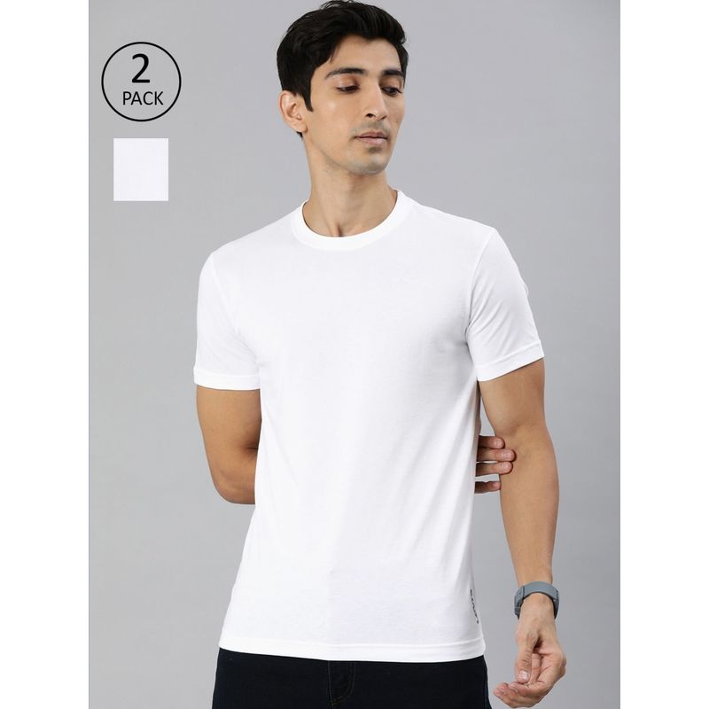 Levi's Men Ultra-Soft Cotton 300 Ls Classic Round Neck T-Shirt (Pack Of 2) Multi-Color (S)