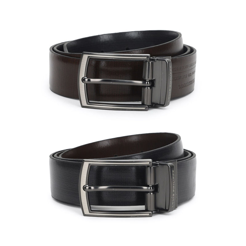 Louis Philippe Tan Reversible Belt (L)