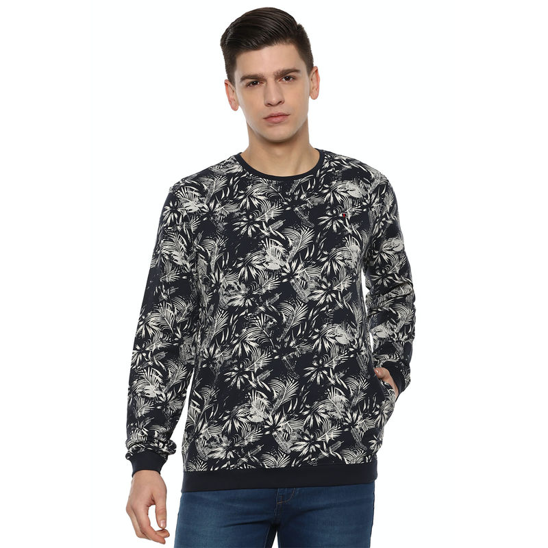 Louis Philippe Navy Blue Sweatshirt (M)