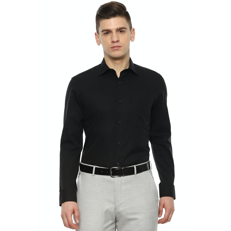 Louis Philippe Black Formal Shirt (40)