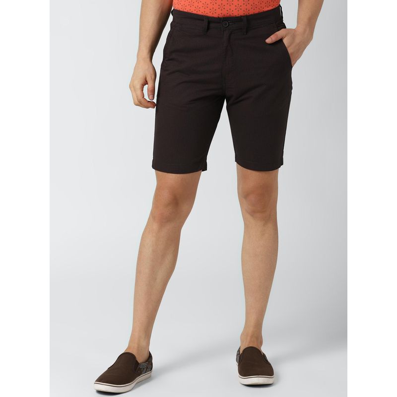 Peter England Casuals Brown Shorts (38)