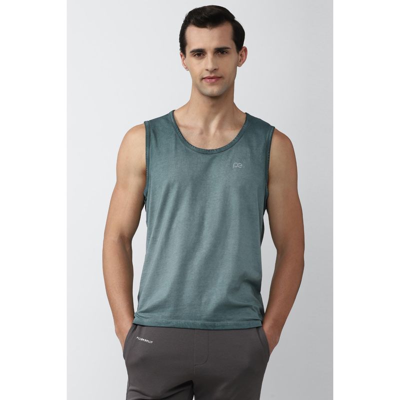 Peter England Men Grey Tank Top (XL)