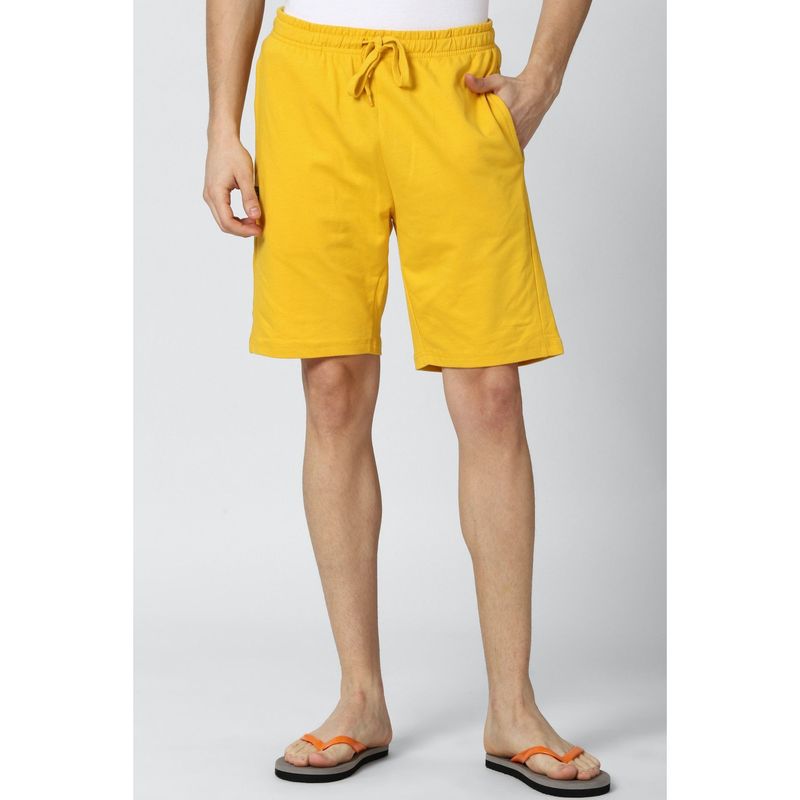 Peter England Men Yellow Shorts (32)