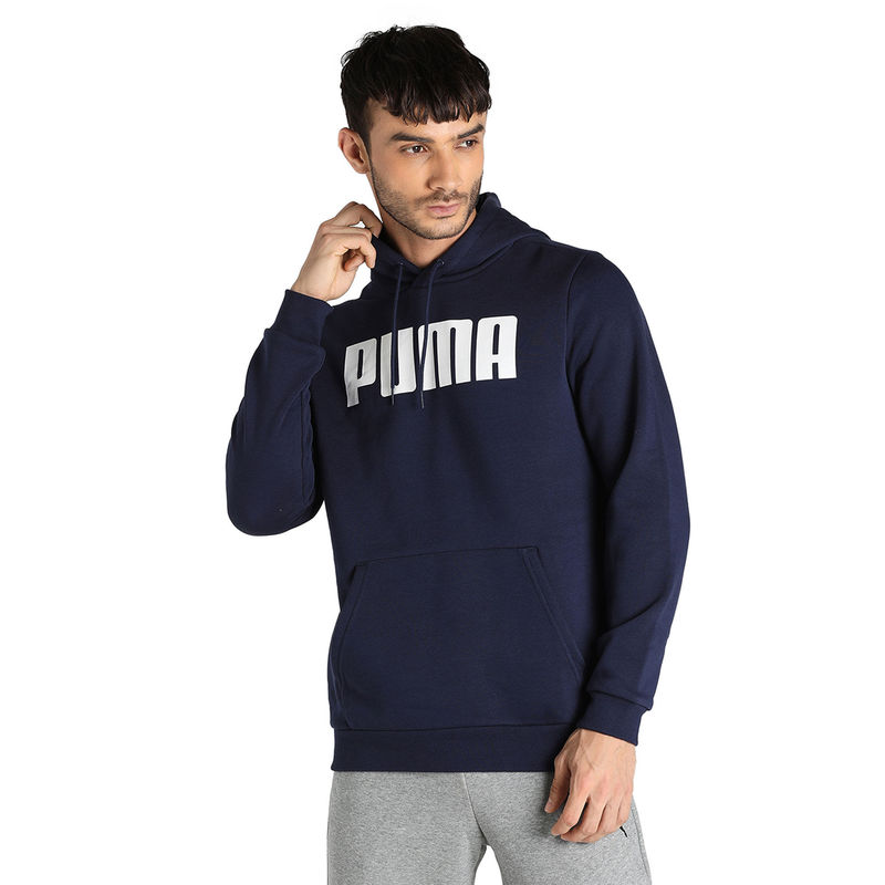 Puma ESS FL big M Mens Blue Casual Sweatshirt (M)