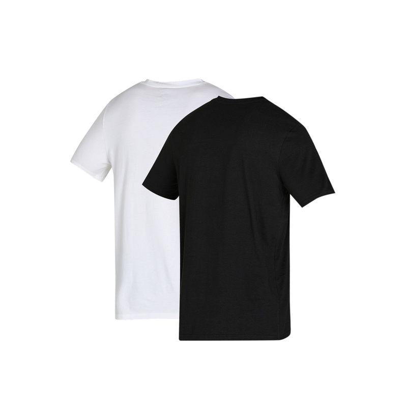 Puma V Neck Black & White Tee (Pack of 2) (M)