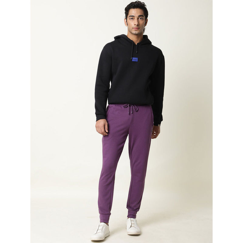 Rare Rabbit Purple Solid Trackpants (38)