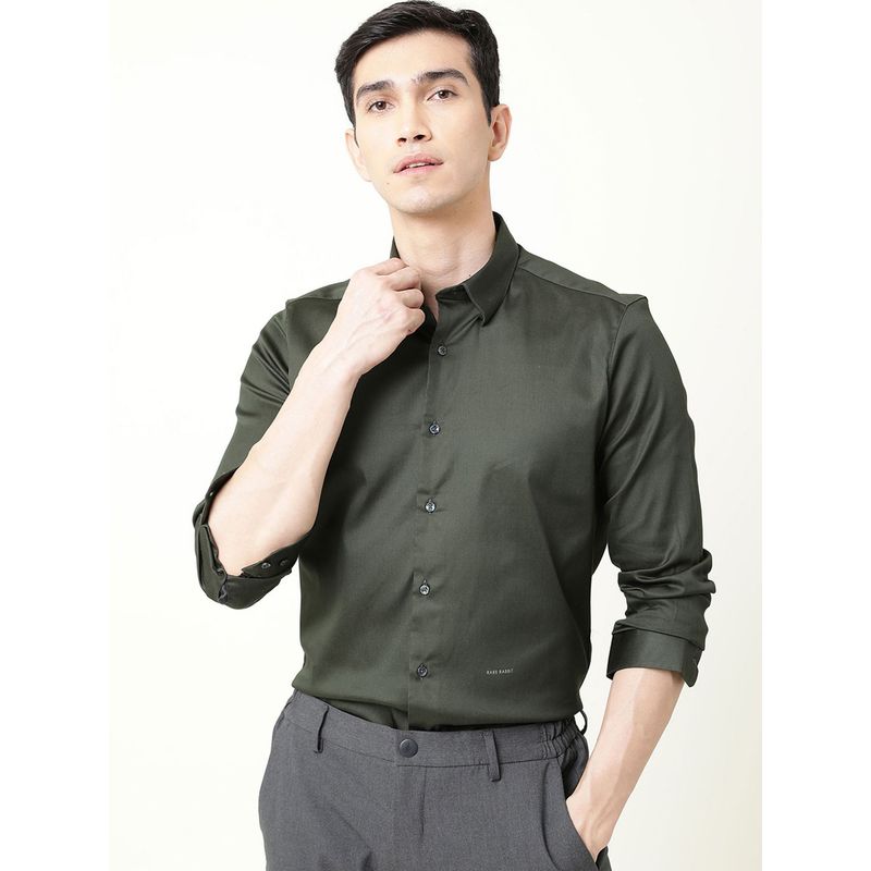 Rare Rabbit Green Printed T-Shirts (M)