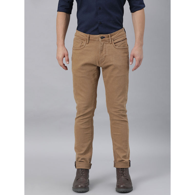 Rare Rabbit Solid Brown Jeans (28)