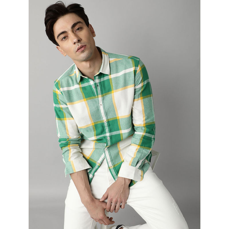 RARE RABBIT Rayos Green Shirt (M)