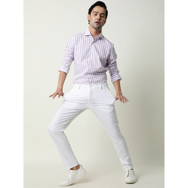 RARE RABBIT White Casual Trousers (36)