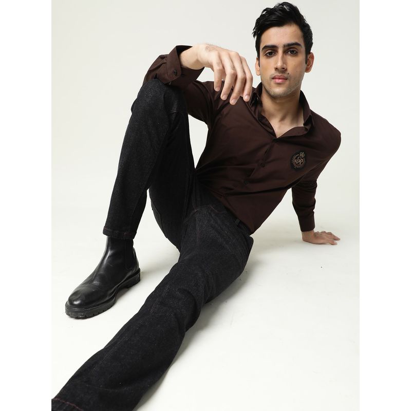 RARE RABBIT Shooters Black Denim Pant (28)