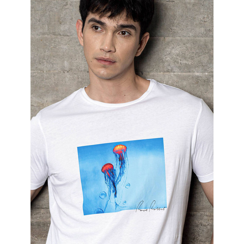 Rare Rabbit White Casual Tshirts (XS)