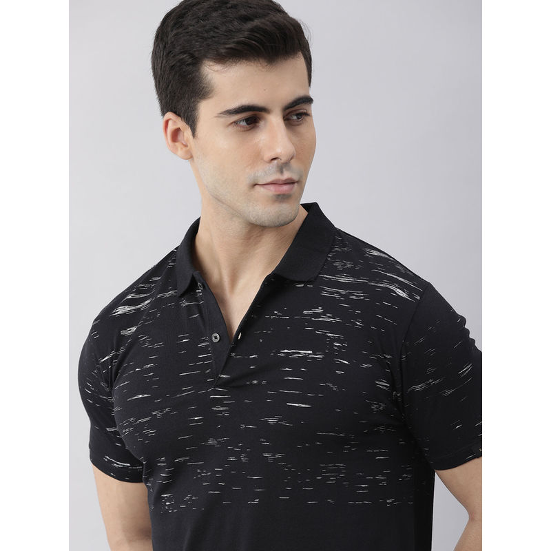 Rare Rabbit Black Casual Polo Tshirts (XS)