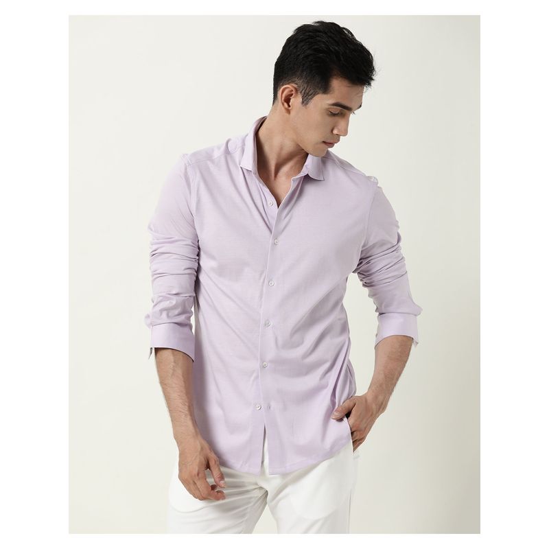 Rare Rabbit Villa Purple Casual Shirt (M)