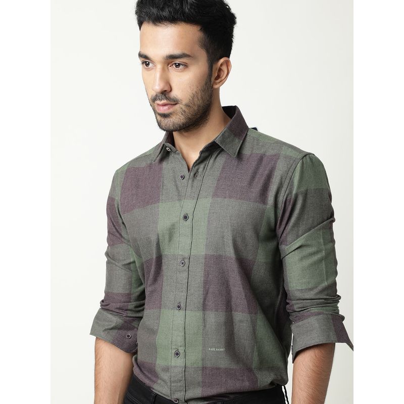 Rare Rabbit Edd Green Casual Shirt (XS)