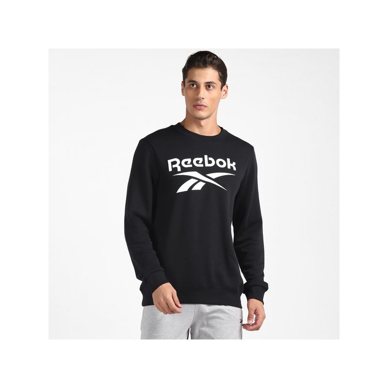 Reebok Ri Flc Bl Crew Black Training Sweatshirts (XL)