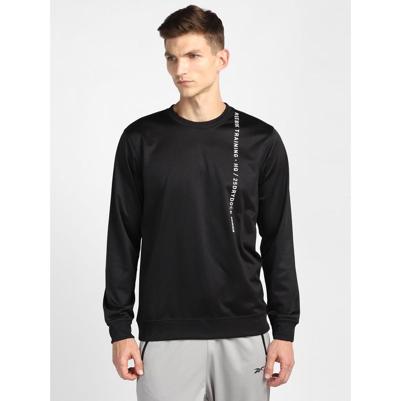 Reebok Rbk Tri Sweat Black Training Sweatshirts (M)