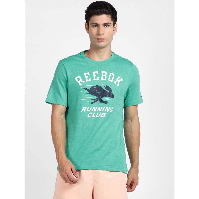 Reebok Running Novelty Tee Teal Training T-shirts (S)