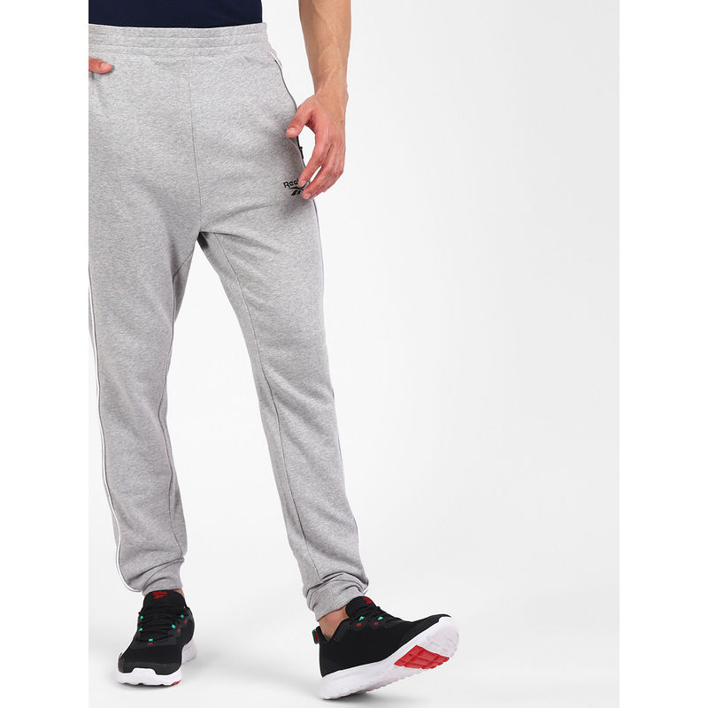 Reebok WOR PIPING JOGGER Grey Training Track Pant (XS)