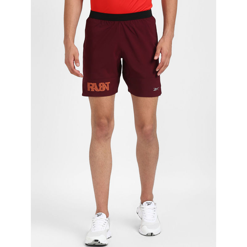 Reebok RE 7 INCH SHORT -WG Maroon Running Shorts (XS)