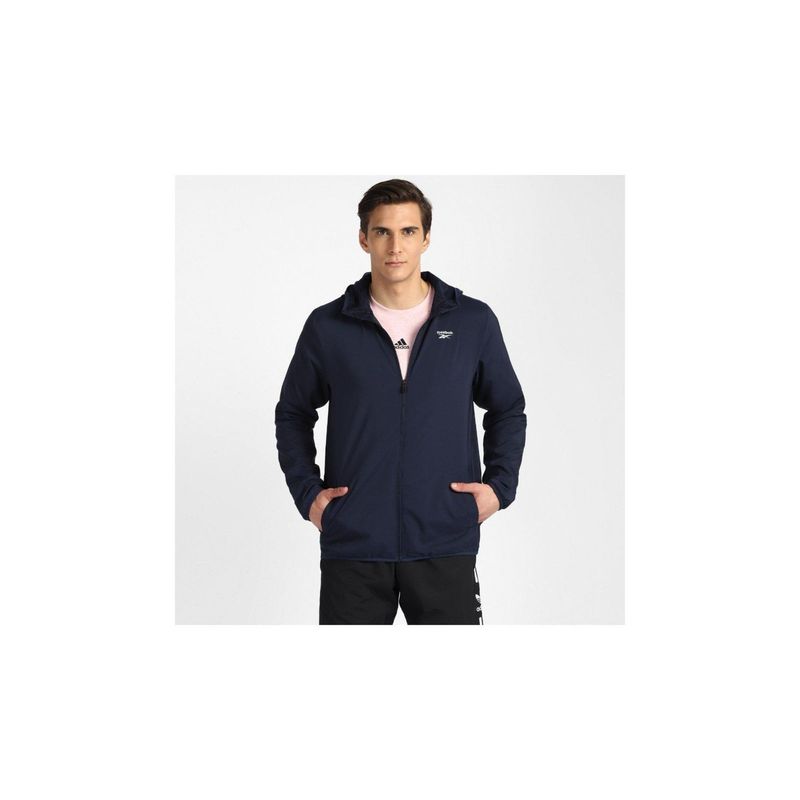 Reebok TE Woven Jacket Navy Blue Training Jacket (L)