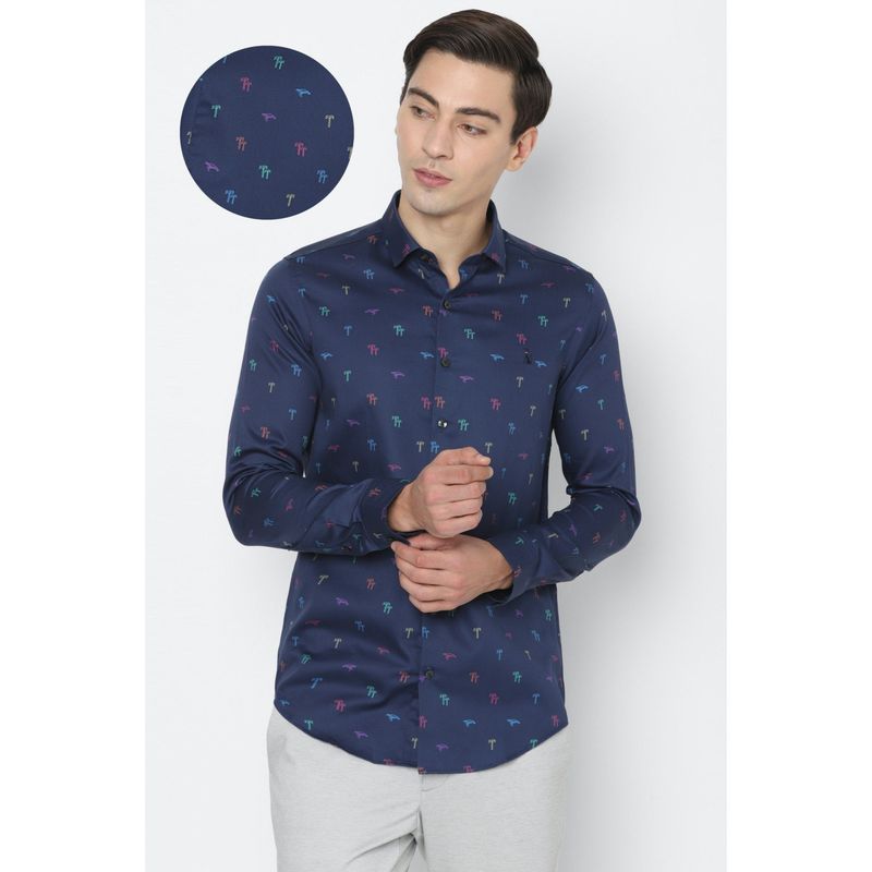 Simon Carter Navy Blue Casual Shirts (39)