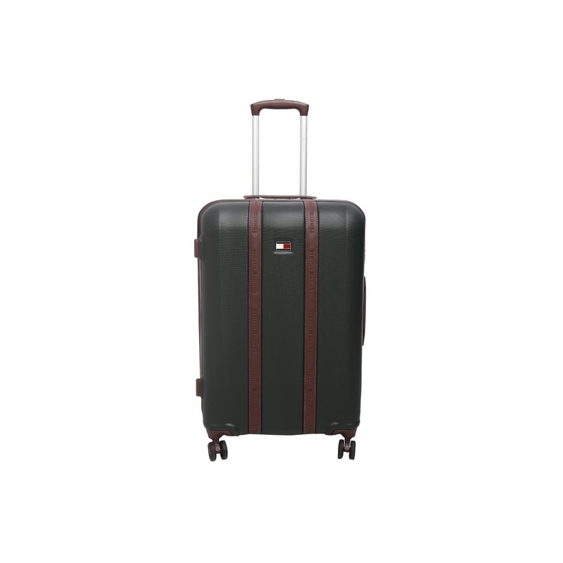 Tommy Hilfiger Graphite - B Solid-Plain Hard Luggage Trolley Olive Mid
