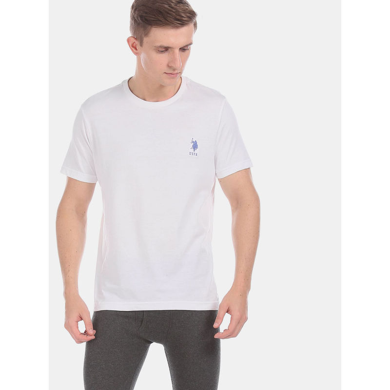 U.S. POLO ASSN. Solid White T-Shirt (M) White (M)